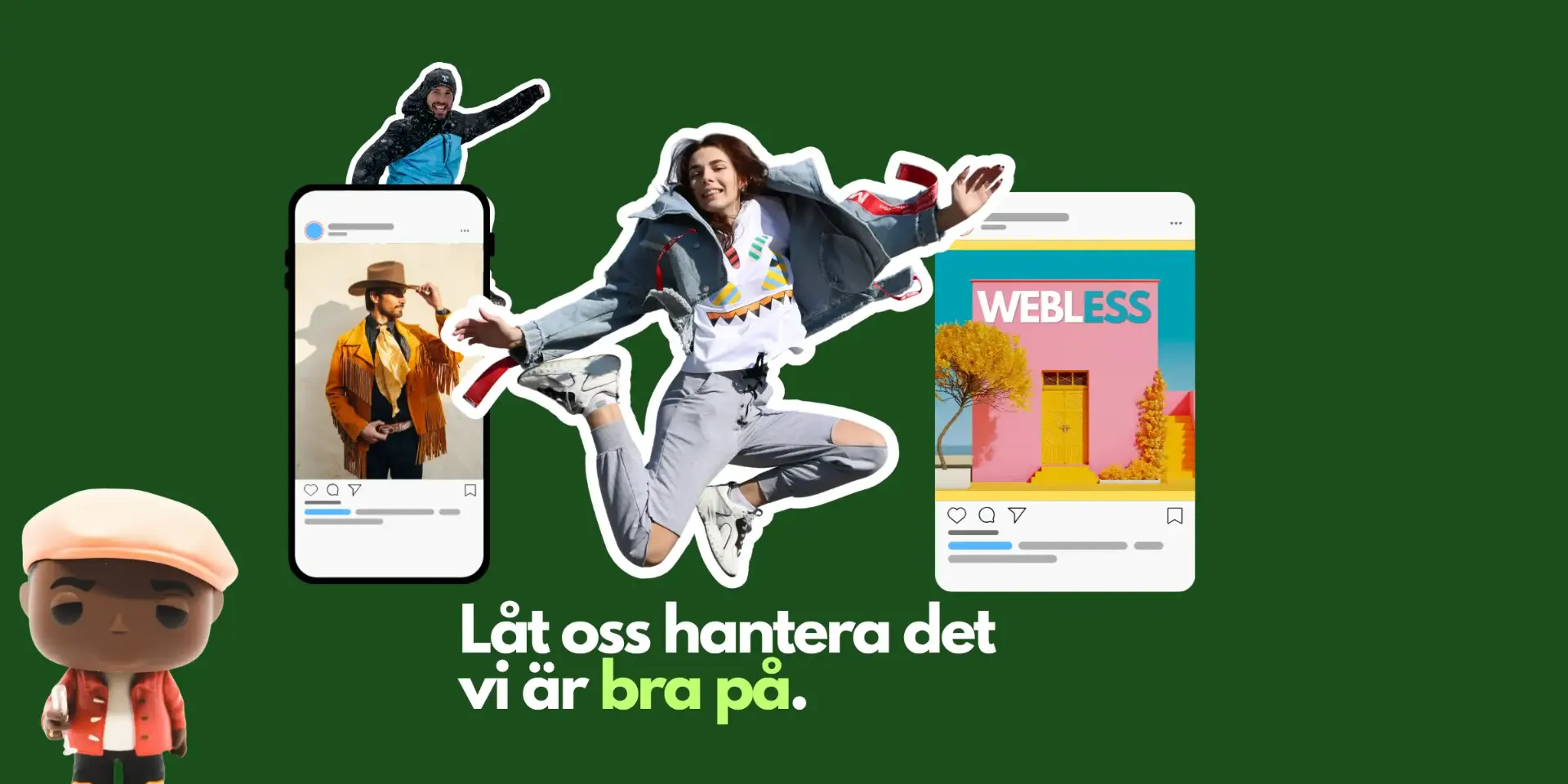Webbless sociala medier-hantering – Instagram & Facebook för företag i Tyresö och Stockholm